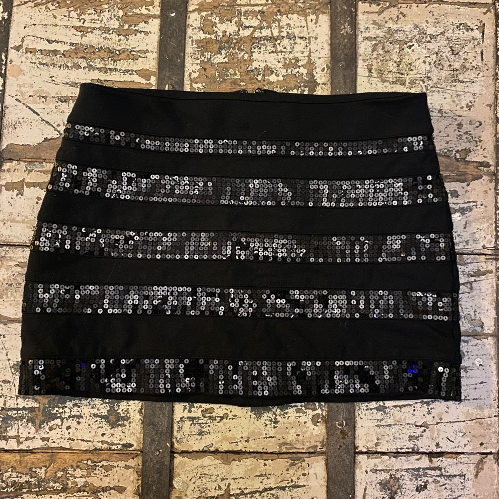 Express Sequins Mini Skirt